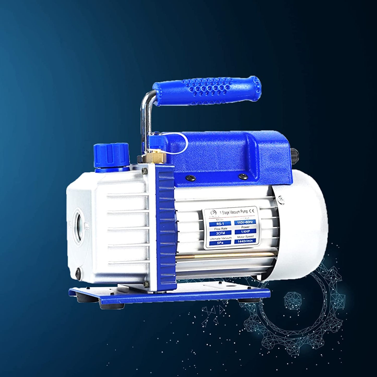 3 Gallon Vacuum Chamber with Pump, Stainless Steel Vacuum Chamber and 3CFM Vacuum Pump, Vacuum Degassing Chamber Kit with Tempered Glass Lid, Perfect for Resin, Wood Stabilizing, No Oil Included