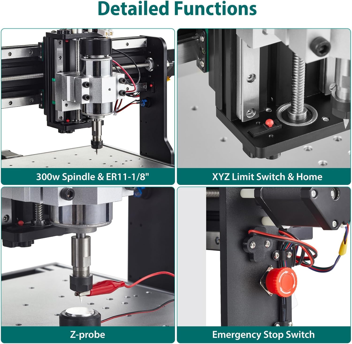 CNC Router Machine 3030-Evo Pro, All-Metal XYZ Axis Dual Steel Linear ...