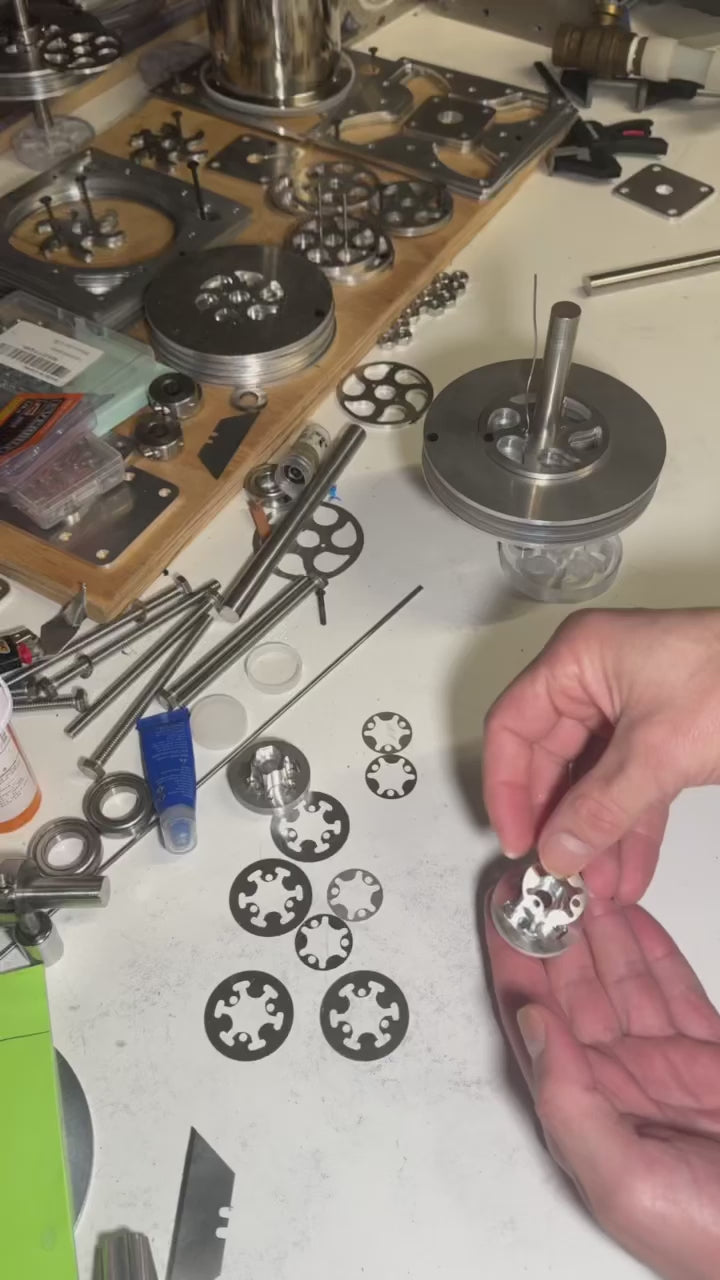 Tesla Turbine Fidget Spinner Build 