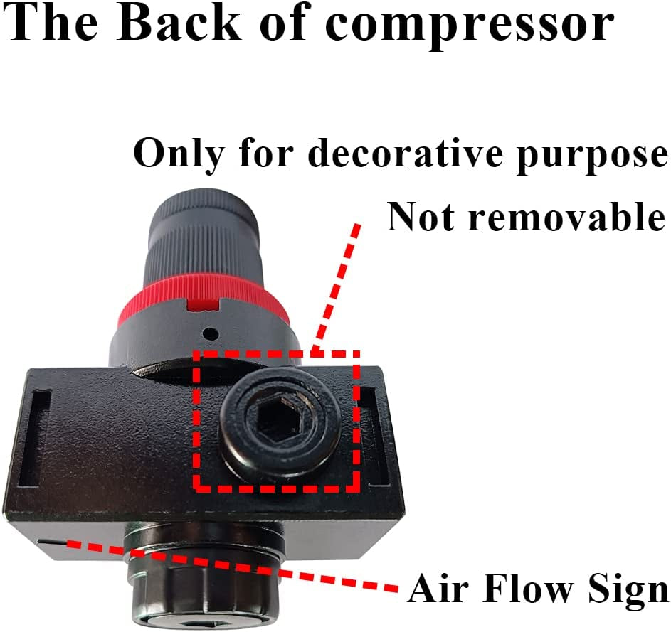 BR4000 Air Compressor Regulator Combo 1/2" Npt,Manual Drain with Bracket, Gauge
