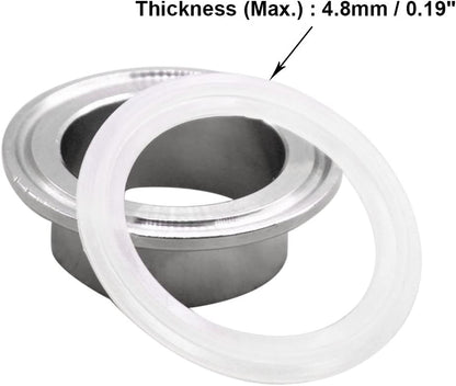 Silicone Gasket Tri-Clover (Tri-Clamp) O-Ring - 2 Inch (Pack of 5)
