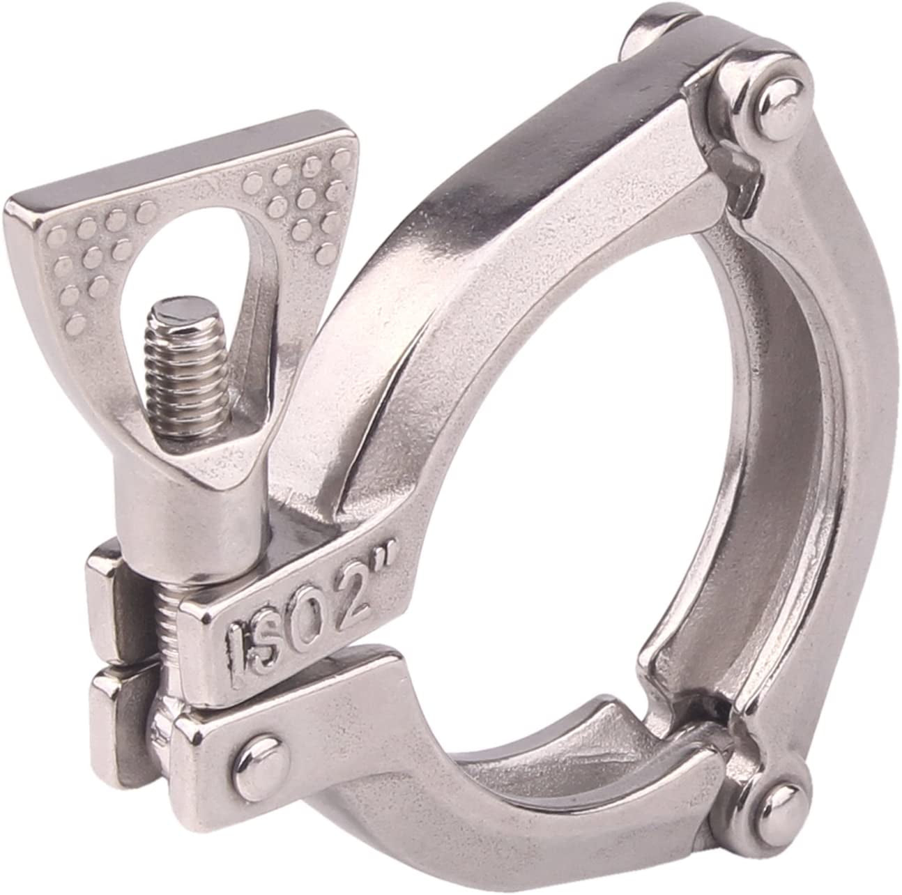 2 Inch Three Segment Sanitary Clamp Stainless Steel 304 Tri Clamp Clover ((Tri Clamp:2 Inch))
