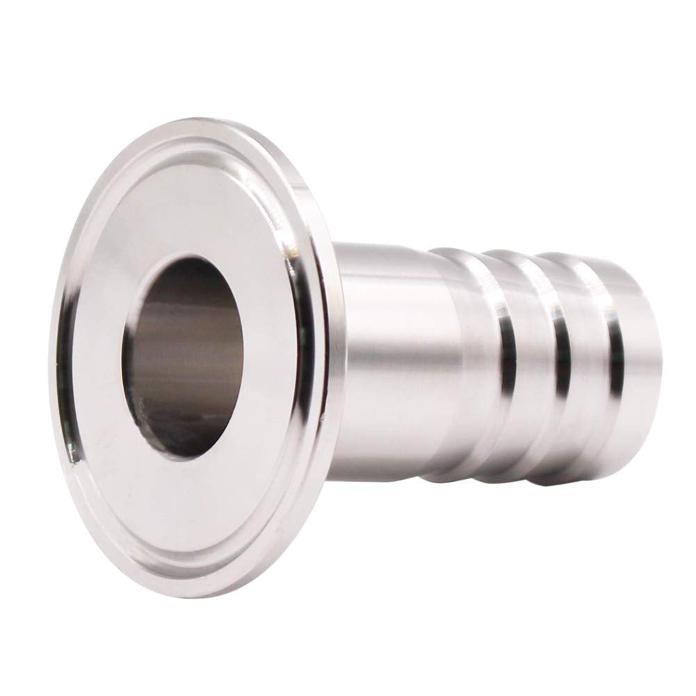 1.5" Tri Clamp to 1.5" Barb Fitting Stainless Sanitary Home Brew Adapter (Ferrule OD 50.5Mm)